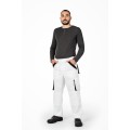 Работен панталон MAZALAT PRO WHITE/BLACK - Бял/Черен  n.66